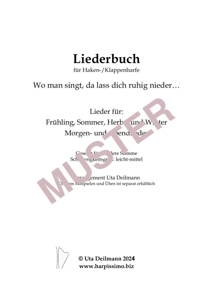 Musterseite 2 von Das neue Notenheft „Liederbuch“
