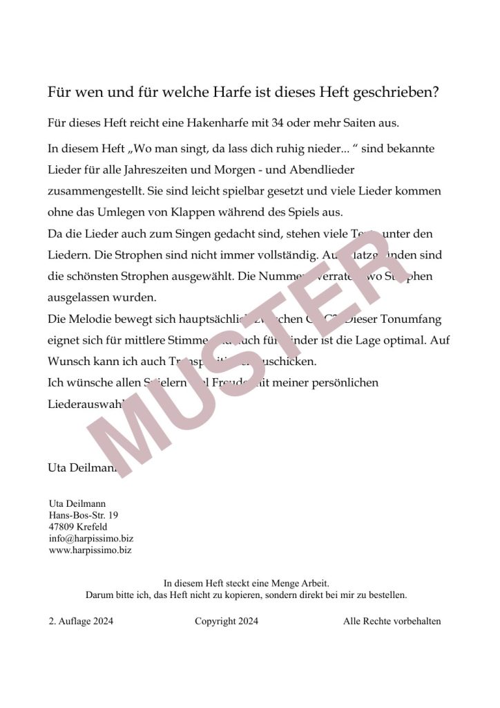 Musterseite 5 von Das neue Notenheft „Liederbuch“