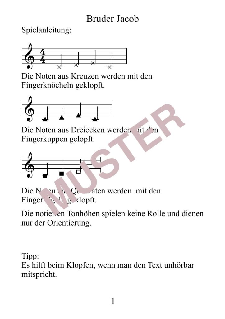 Musterseite 2 von Bruder Jacob