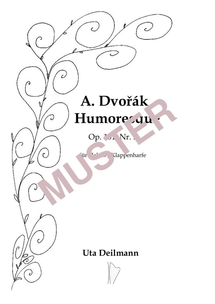 Musterseite 1 von Dvořák: Humoreske – Hakenharfe