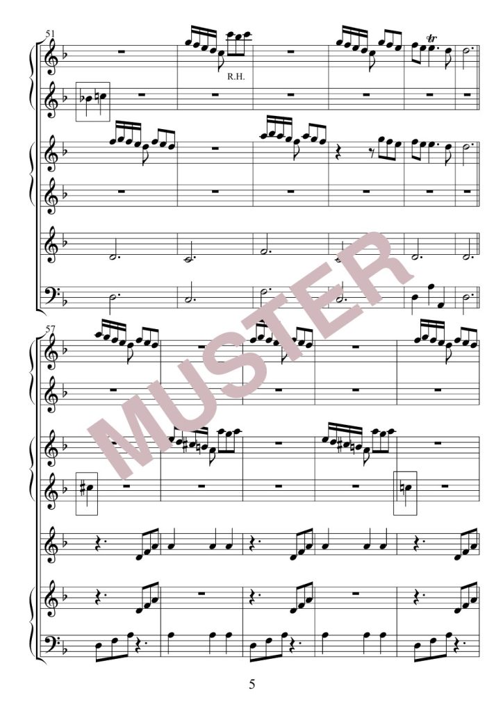 Musterseite 4 von Scarlatti: Folia – Partitur