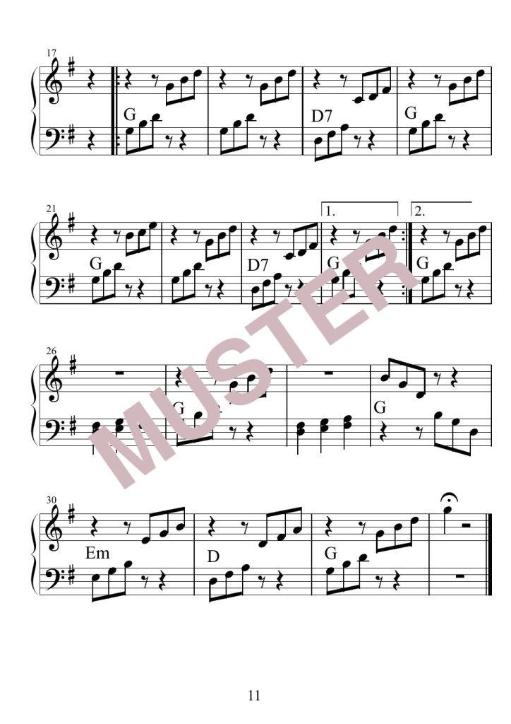 Musterseite 6 von Weihnachten im Ensemble