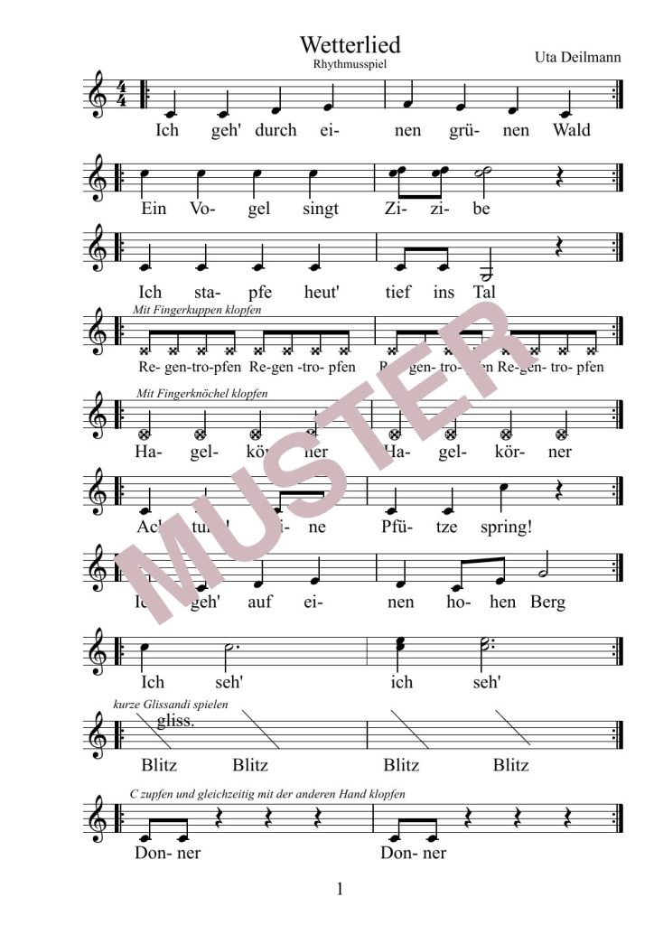 Musterseite 3 von Wetterlied – Ensemble